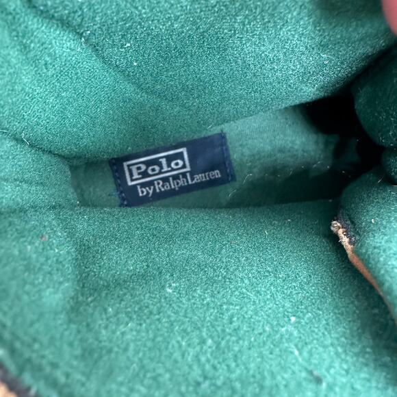 Polo By Ralph Lauren Ranger Tumbled Leather and Quilted Brown Ankle Boot Mens 6 - Picture 16 of 16